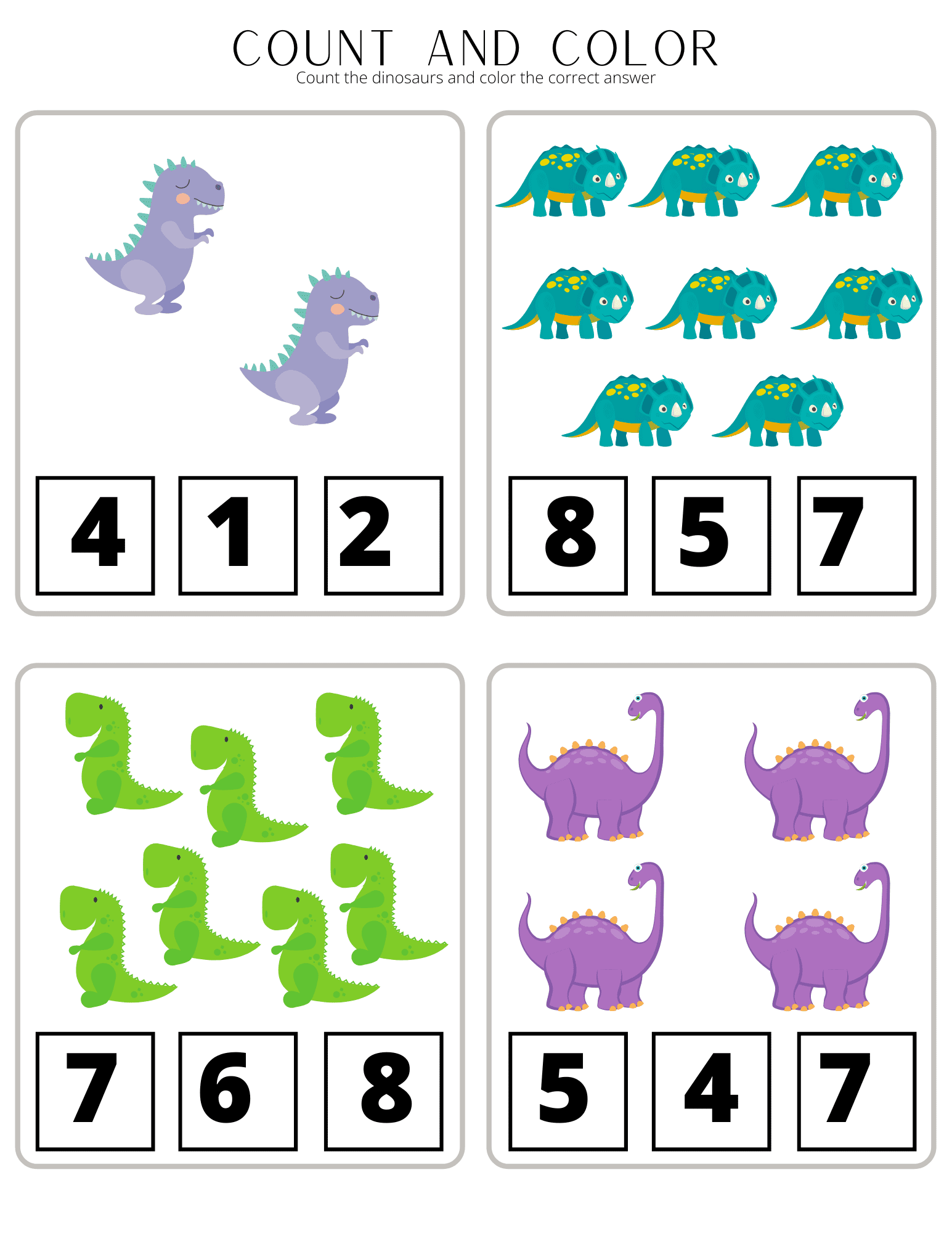 Count and mark space theme worksheet